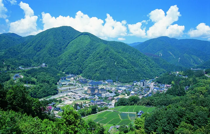 昼神温泉の全景